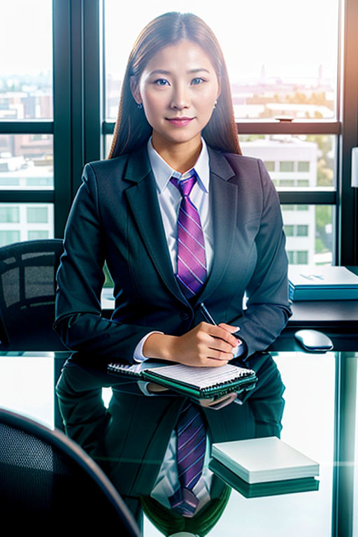 office woman stock image